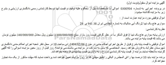 مزایده خودرو سواری هاچ بک تیبا 2رنگ آبی متالیک