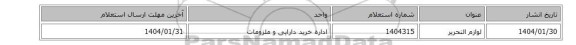 لوازم التحریر
