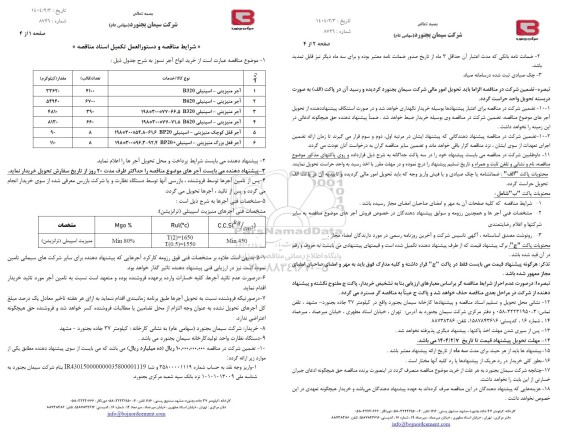 مناقصه خرید انواع آجر نسوز