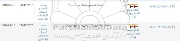 استعلام قطعات کمپرسور کولینگ جدید احیا 2...
