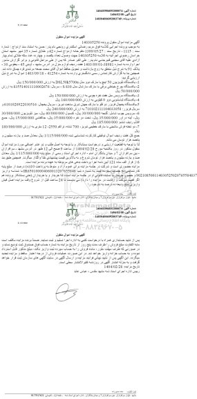 مزایده یکدستگاه تلویزیون 50 اینچ با مارک دوو و...
