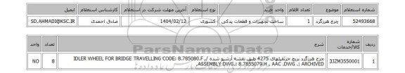 استعلام چرخ هرزگرد