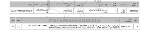 استعلام رولر بافری
