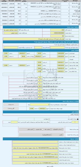 مزایده ، لوازم یدکی خودرو (1)