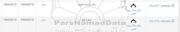 استعلام لنگ و پارچه تنظیف و سیلر و کیلر