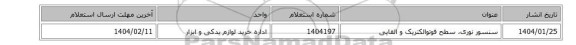 سنسور ‎نوری، سطح فوتوالکتریک و القایی