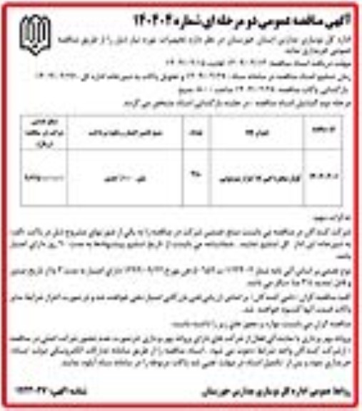 مناقصه عمومی کولر پنجره ایی 18 هزار پیستونی