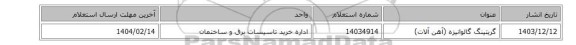 گریتینگ گالوانیزه (آهن آلات)