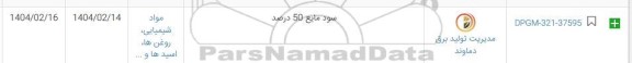 استعلام سود مایع 50 درصد