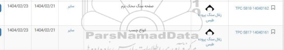 استعلام صفحه سنگ محک نرم...