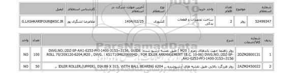 استعلام رولر