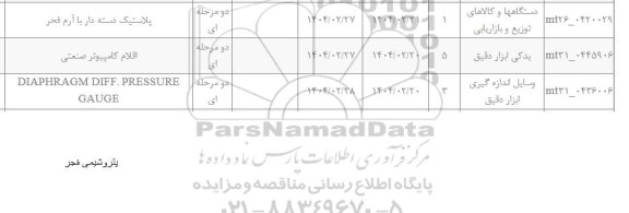 استعلام پلاستیک دسته دار با آرم فجر