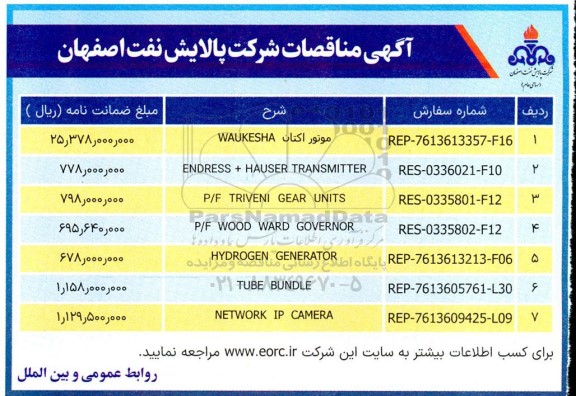 استعلام موتور اکتان WAUKESHA ...