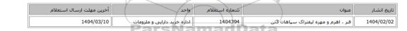 فنر ، اهرم و مهره لیفتراک سپاهان 3تن
