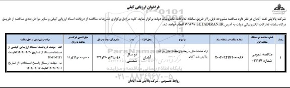 فراخوان ارزیابی ارائه خدمات مالی در بخشهای مختلف مالی 