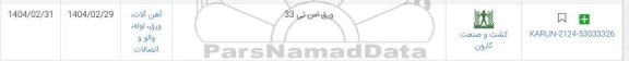 استعلام ورق اس تی 33
