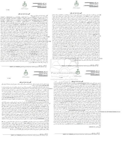 مزایده فروش یک قطعه زمین مزروعی به پلاک ثبتی 853 فرعی از 37 اصلی