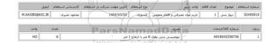 استعلام دیوار بتنی
