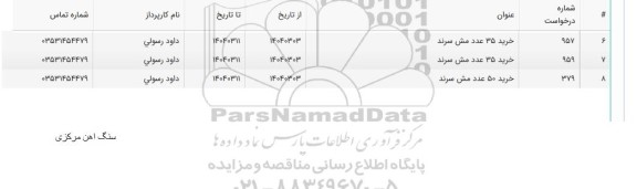 استعلام مش سرند 