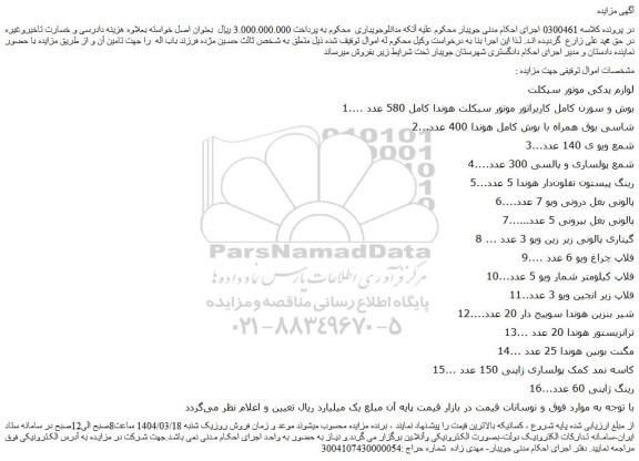 مزایده بوش و سوزن کامل کاربراتور موتور سیکلت هوندا کامل 580 عدد و...