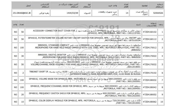 استعلام دستگاه مبدل آنالوگ