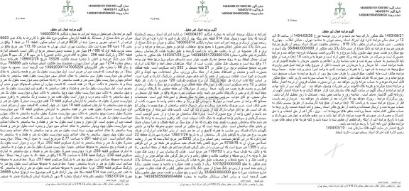 مزایده فروش شش دانگ یک قطعه اپارتمان مسکونی به پلاک ثبتی 9063 فرعی از 1 اصلی