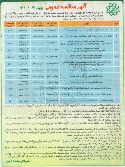 مناقصه توسعه ساختمان چندمنظوره ...