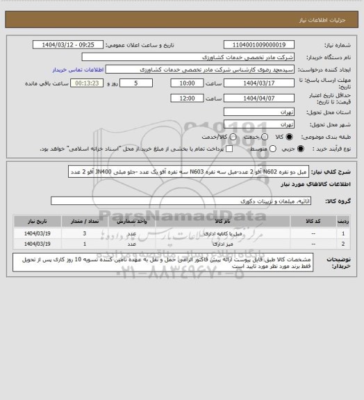 استعلام مبل دو نفره N602 آفو 2 عدد-مبل سه نفره N603 سه نفره آفو یک عدد -جلو مبلی JN400 آفو 2 عدد