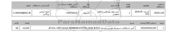 استعلام آیسان ISUN IP-510