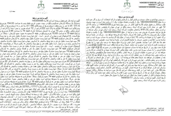 مزایده ششدانگ یک دستگاه آپارتمان مسکونی