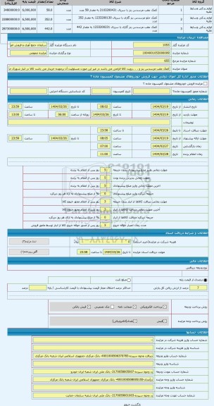 مزایده ، کمک عقب مرسدس بنز و . . .،رویت کالا الزامی می باشد در غیر این صورت مسئولیت آن برعهده خریدار می باشد کالا در انبار شهرک