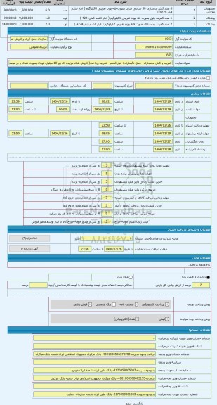 مزایده ، کمربند و کش بدنسازی - محل نگهداری : انبار قشم
  شرایط پرداخت( فروش های مزایده ای زیر 10 میلیارد تومان بصورت نقدی و در م