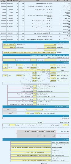 مزایده ، کامپیوتر و ماشینهای اداری و قطعات (بازدید کالا الزامی است)