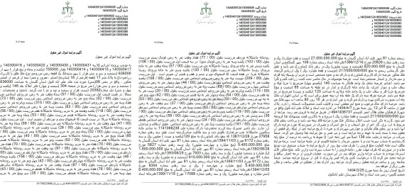 مزایده فروش یک قطعه زمین مزروعی با پلاک ثبتی 17 فرعی از 16 اصلی