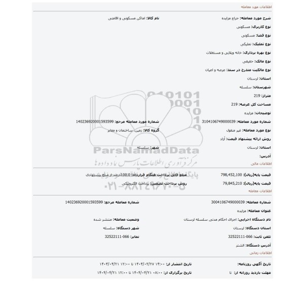 مزایده، مزایده