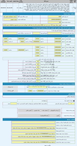 مزایده ، موتور سیکلت بهران 125 سی سی -مدل 1382-مشکی رنگ-بدنه دارای آفتاب خوردگی شدید و زین پاره وپوسیده-فاقدقاب زنجیر و آینه و ک