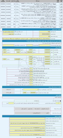 مزایده ، دستگاه های چاپگر در مدل های مختلف,اسپیکر, هدفون و ... - فروش به شرط بازدید - محل نگهداری : انبار دانشگاه