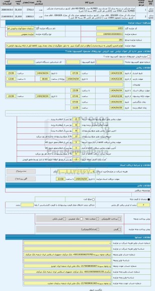 مزایده ، لوازم التحریر (فروش به شرط صادرات) واقع در انبار گمرک تبریز  به دلیل جلوگیری از تبعات بعدی رویت کالاها قبل از ارائه پیش