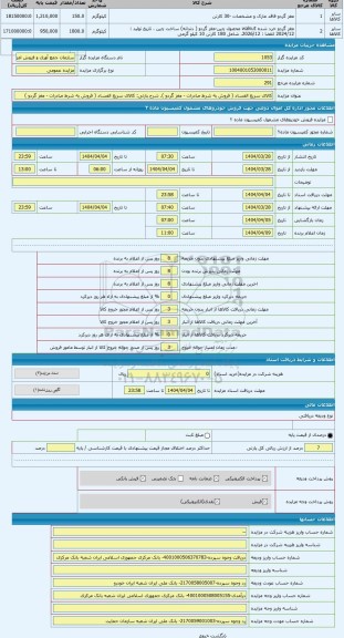 مزایده ، کالای سریع الفساد ( فروش به شرط صادرات - مغز گردو )