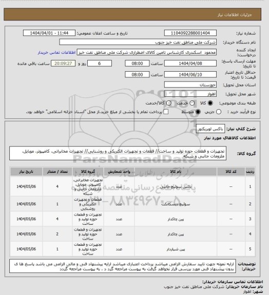 استعلام باکس لوبریکتور