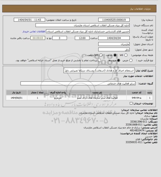 استعلام استعلام اجرای طرح هادی (اسفالت) روستای درزیکلا نصیرایی بابل