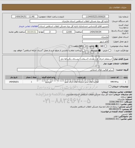 استعلام استعلام اجرای طرح هادی (اسفالت) روستای رنگریزکلا بابل