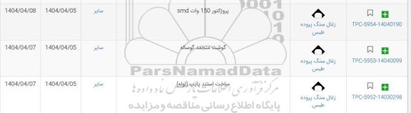 استعلام پروژکتور 150 وات SMD