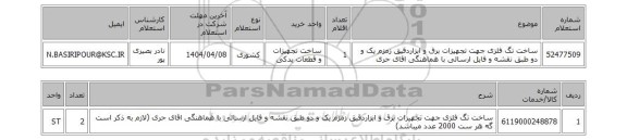 استعلام ساخت تگ فلزی جهت تجهیزات برق و ابزاردقیق زمزم یک و دو طبق نقشه و فایل ارسالی با هماهنگی اقای حری