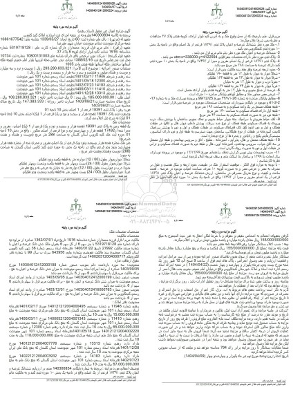 مزایده پلاک ثبتی 18391 فرعی از 1 اصلی بخش 10