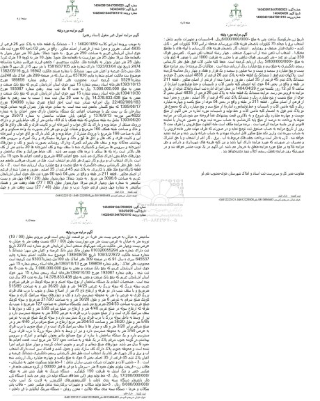 مزایده شش دانگ یک قطعه خانه به پلاک ثبتی 26 فرعی از 4835 اصلی 