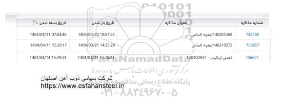 استعلام تیغچه الماس...