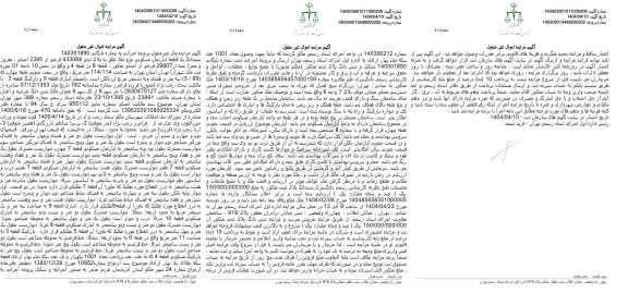 مزایده یک قطعه آپارتمان مسکونی نوع ملک طلق به پلاک ثبتی 433068 فرعی از 2395 اصلی، مفروز و مجزی شده 