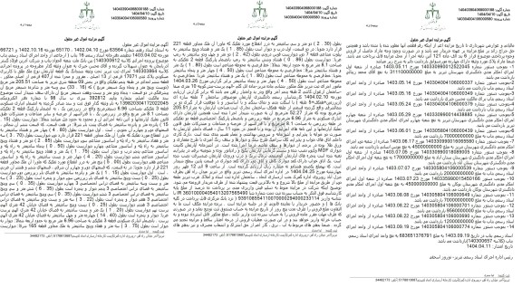 مزایده یک قطعه آپارتمان به مساحت 205.51 مترمربع