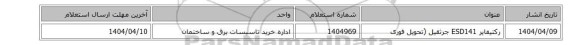رکتیفایر ESD141 جرثقیل (تحویل فوری